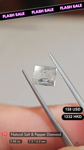 Natural Salt & Pepper Diamond Deal (0.88 cts)